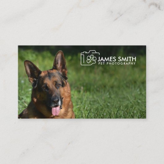Fotograaf voor gezelschapsdieren - Fotografie voor Visitekaartje (Voorkant)