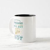 Fotograaf voor Inspirerend levensprijsopgave Tweekleurige Koffiemok (Voorkant links)