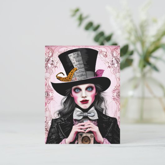 Fotograaf voor katter briefkaart (Staand voorkant)