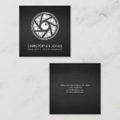 Fotograaf voor kunstcamera-pendelaar vierkante visitekaartje (Voorkant / Achterkant)