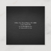 Fotograaf voor kunstcamera-pendelaar vierkante visitekaartje (Achterkant)