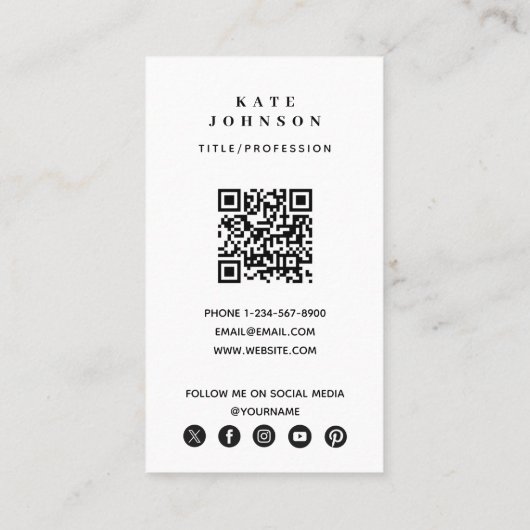 Fotograaf voor moderne zakelijke Logo Foto Visitekaartje (Achterkant)