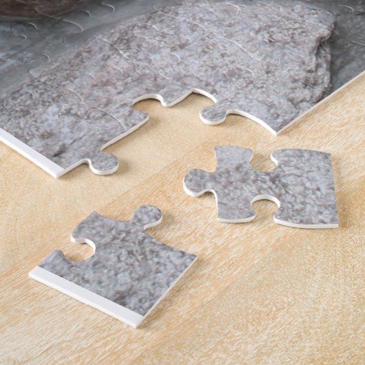 Fotograaf voor stenen muur legpuzzel (Zijkant)