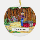 Fotograaf - Vrouw Keramisch Ornament (Voorkant)