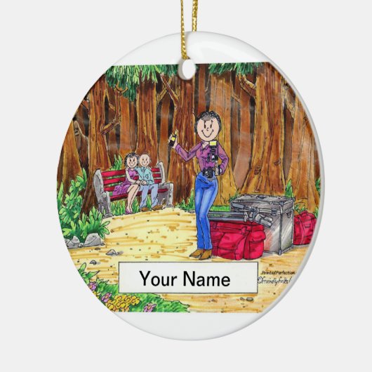 Fotograaf - Vrouw Keramisch Ornament (Links)