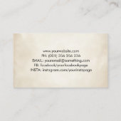 Fotograaf - Waterverf DSLR-camera-schets Visitekaartje (Achterkant)