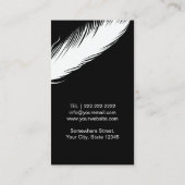 Fotograaf White Feather Old Camera Fotografie Visitekaartje (Achterkant)