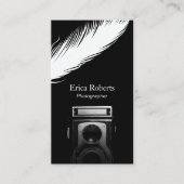 Fotograaf White Feather Old Camera Fotografie Visitekaartje (Voorkant)