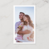 Fotograaf White Square Photo Simple Minimalist Visitekaartje (Achterkant)