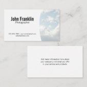 Fotograaf | Wolken Visitekaartje (Voorkant / Achterkant)