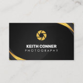 Fotograaf Zwart & Goud Visitekaartje (Voorkant)