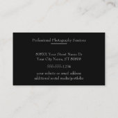 Fotograaf Zwart & Wit Fotografie Visitekaartje (Achterkant)