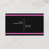 Fotograaf zwart, wit, hot pink in het oog springen visitekaartje (Achterkant)