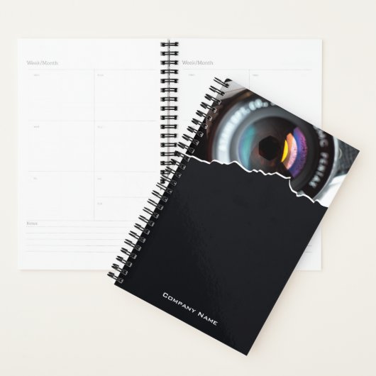 Fotograaf zwarte promotieplank planner (Display)