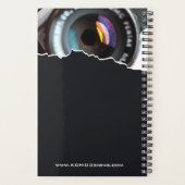 Fotograaf zwarte promotieplank planner (Achterkant)