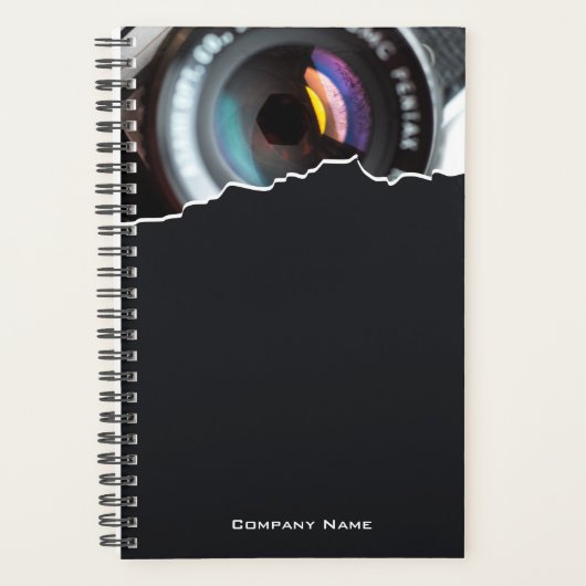 Fotograaf zwarte promotieplank planner (Voorkant)