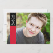 Fotograafpartij - Rood & zwart kleurenblok Kaart (Voorkant)