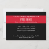 Fotograafpartij - Rood & zwart kleurenblok Kaart (Achterkant)