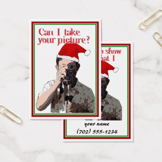 Fotograaf's Cheesy Pick-up Line Visitekaartje (Kantoor)
