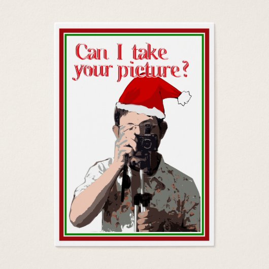 Fotograaf's Cheesy Pick-up Line Visitekaartje (Voorkant)