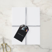 Fotograaf's Zwart & Wit Bedankt Cadeaulabel (Met Touw)