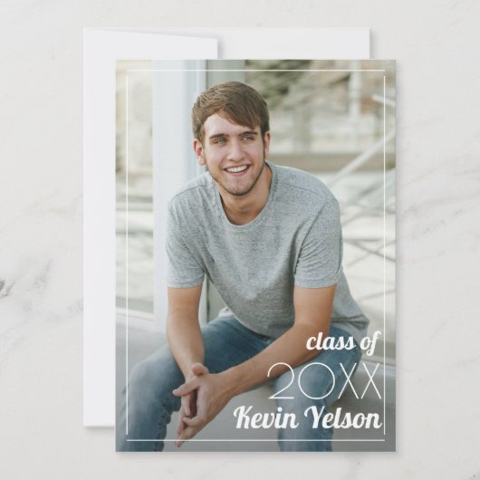 Fotogradatie afstudeerder Class Party Kaart (Voorkant)