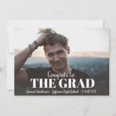 Fotogradatie-partij met modern gebold Afstudeerder Kaart (Voorkant)