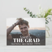 Fotogradatie-partij met modern gebold Afstudeerder Kaart (Staand voorkant)