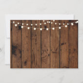 Fotogradatie Partij Rustic Lights Wood Chalk Kaart (Achterkant)