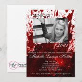 Fotogradatie Partij Uitnodiging Bloedplaatje (Voorkant / Achterkant)