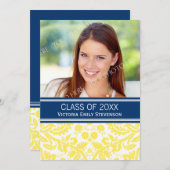 Fotogradatie Partij Uitnodiging Geel Blauw (Voorkant / Achterkant)