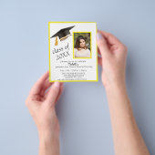 Fotogradatie Partij Uitnodiging in Gele Begroting Flyer (Hand)