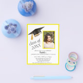 Fotogradatie Partij Uitnodiging in Gele Begroting Flyer (Enkel)