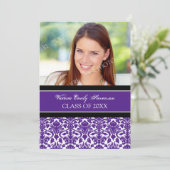 Fotogradatie Party Invitation Card Plum Kaart (Staand voorkant)