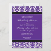 Fotogradatie Party Invitation Card Plum Kaart (Achterkant)