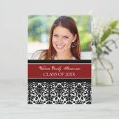 Fotogradatie Party Invitation Card Red Kaart (Staand voorkant)