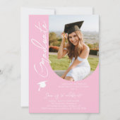Fotogradatie Party Modern Elegant Script Kaart (Voorkant)