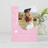 Fotogradatie Party Modern Elegant Script Kaart (Staand voorkant)