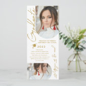 Fotogradatie Party Modern Elegant Script Kaart (Staand voorkant)