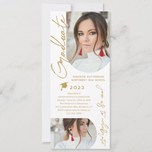 Fotogradatie Party Modern Elegant Script Kaart (Voorkant)