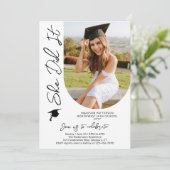 Fotogradatie Party Modern Elegant Script Kaart (Staand voorkant)