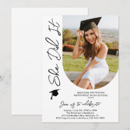 Fotogradatie Party Modern Elegant Script Kaart