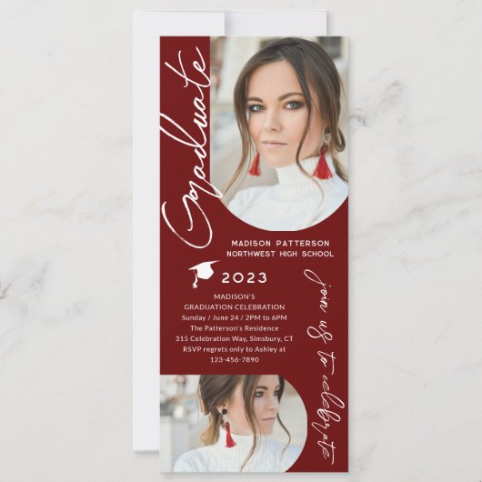 Fotogradatie Party Modern Elegant Script Kaart (Voorkant)