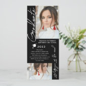 Fotogradatie Party Modern Elegant Script Kaart (Staand voorkant)