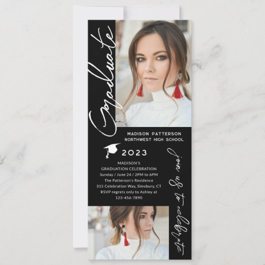 Fotogradatie Party Modern Elegant Script Kaart (Voorkant)