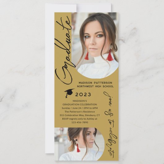 Fotogradatie Party Modern Elegant Script Kaart (Voorkant)