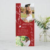 Fotogradatie Party Modern Elegant Script Kaart (Staand voorkant)