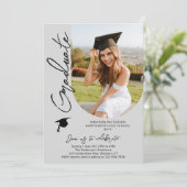 Fotogradatie Party Modern Elegant Script Kaart (Staand voorkant)