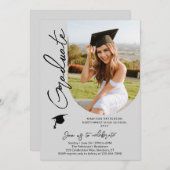 Fotogradatie Party Modern Elegant Script Kaart (Voorkant / Achterkant)