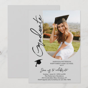 Fotogradatie Party Modern Elegant Script Kaart